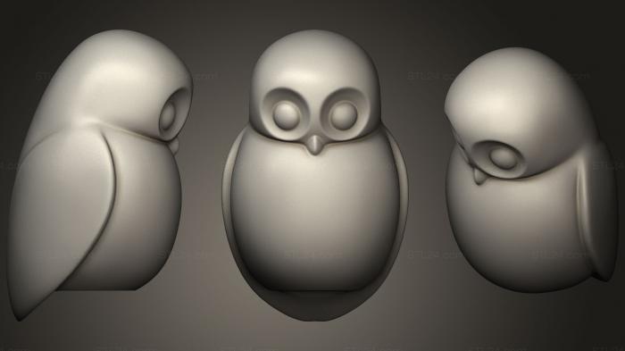 Miscellaneous figurines and statues (Interior Owl, STKR_0844) 3D models for cnc